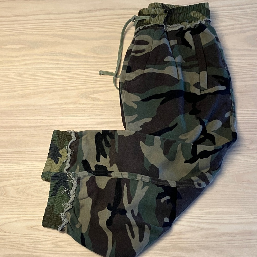 R13 harem camo jogger, xs